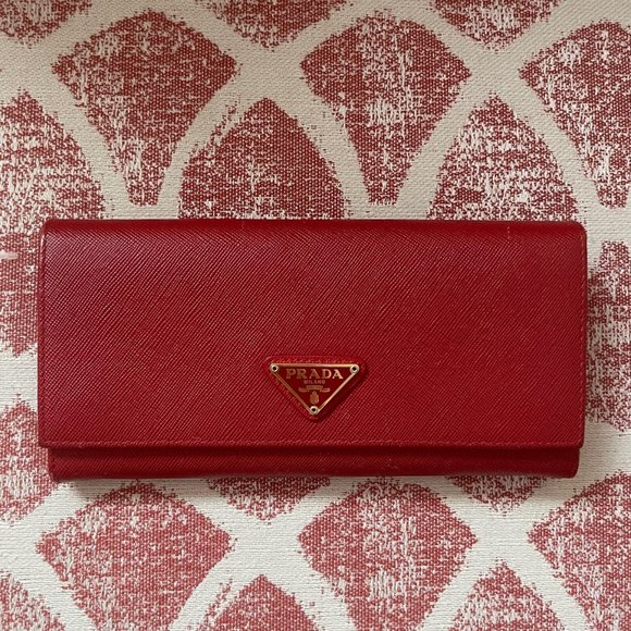Prada - Large Saffiano Leather Wallet - Picture 1 of 8